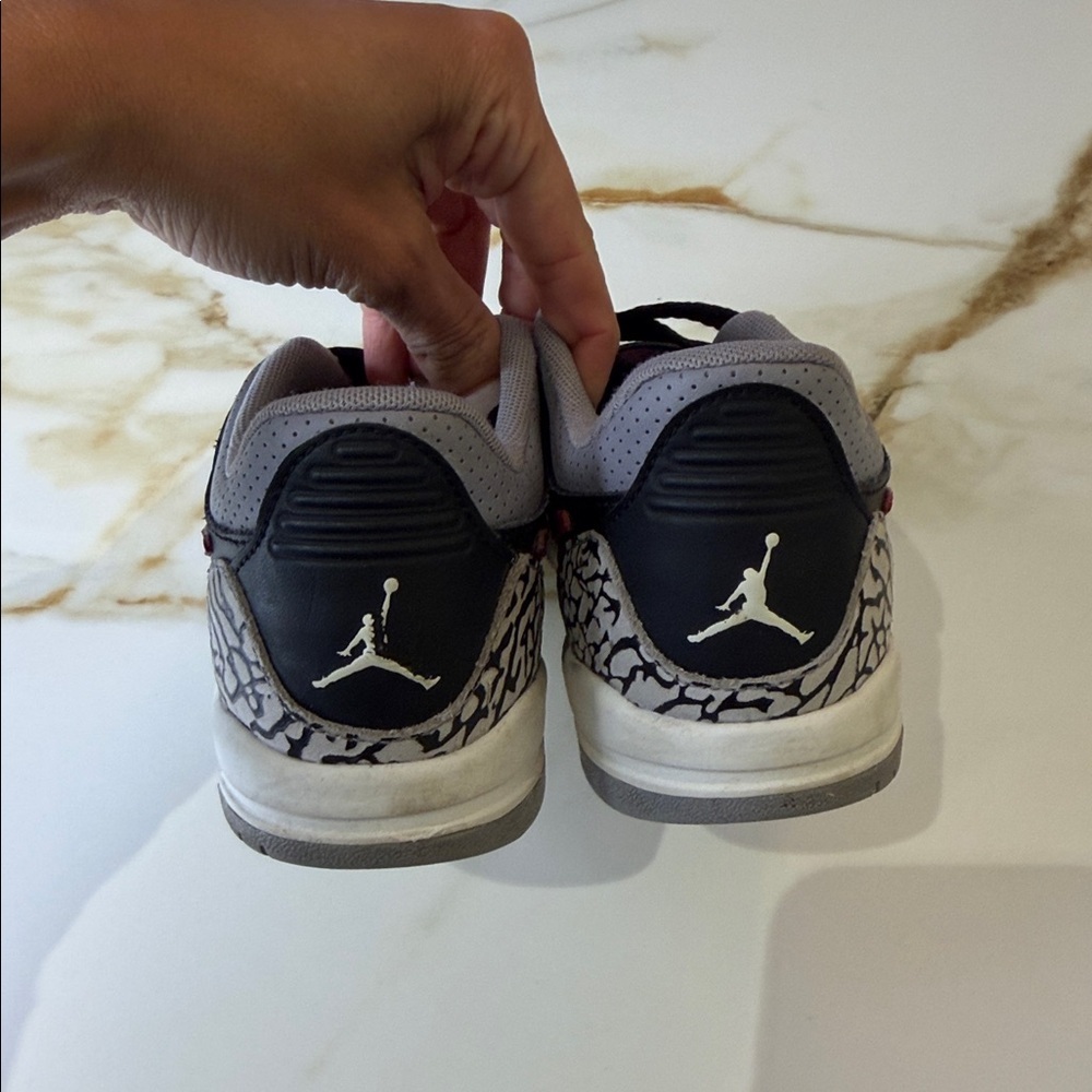 Nike Air Jordan Kids Black and Red Sneakers - Picture 5 of 8